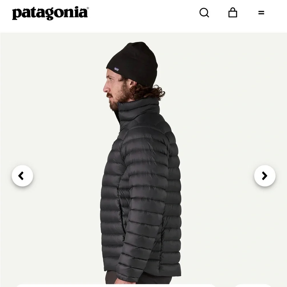 Patagonia Men's Black Puffer Jacket - Picture 4 of 8